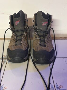 Red Wing TruHiker Work Boots Mens 9 D Brown Waterproof Hiking No Insoles